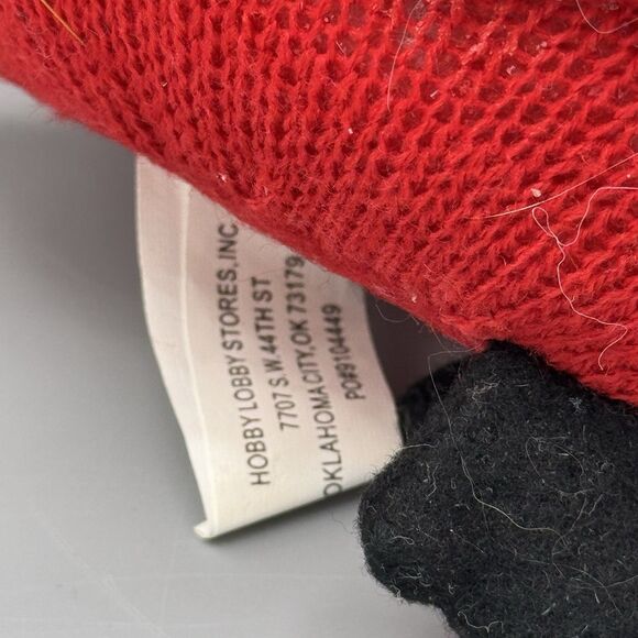 Vtg Cardinal Bird 10" Plush Stuffed Animal Knit Weighted Base Hobby Lobby READ - Picture 9 of 9